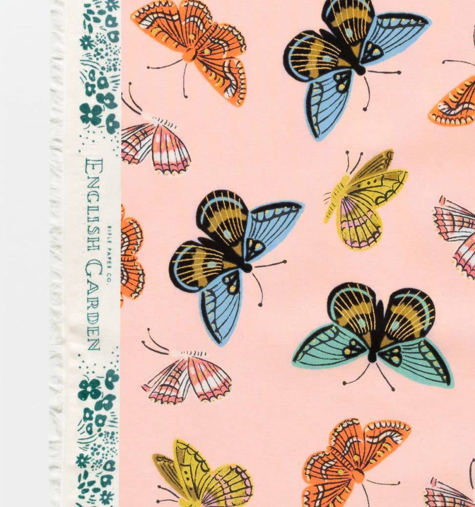Cotton Lavender Sachet Bundle in Gilded Butterflies Pink