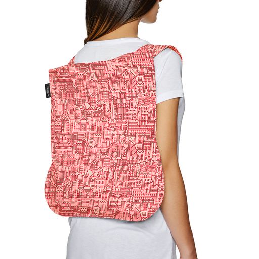 NOTABAG Packable Foldable Reusable Tote Plus Backpack Combo- 9 COLORS and PRINTS