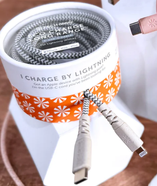 Eco Charge Long Range 6ft Woven USB Cable (3 tips)