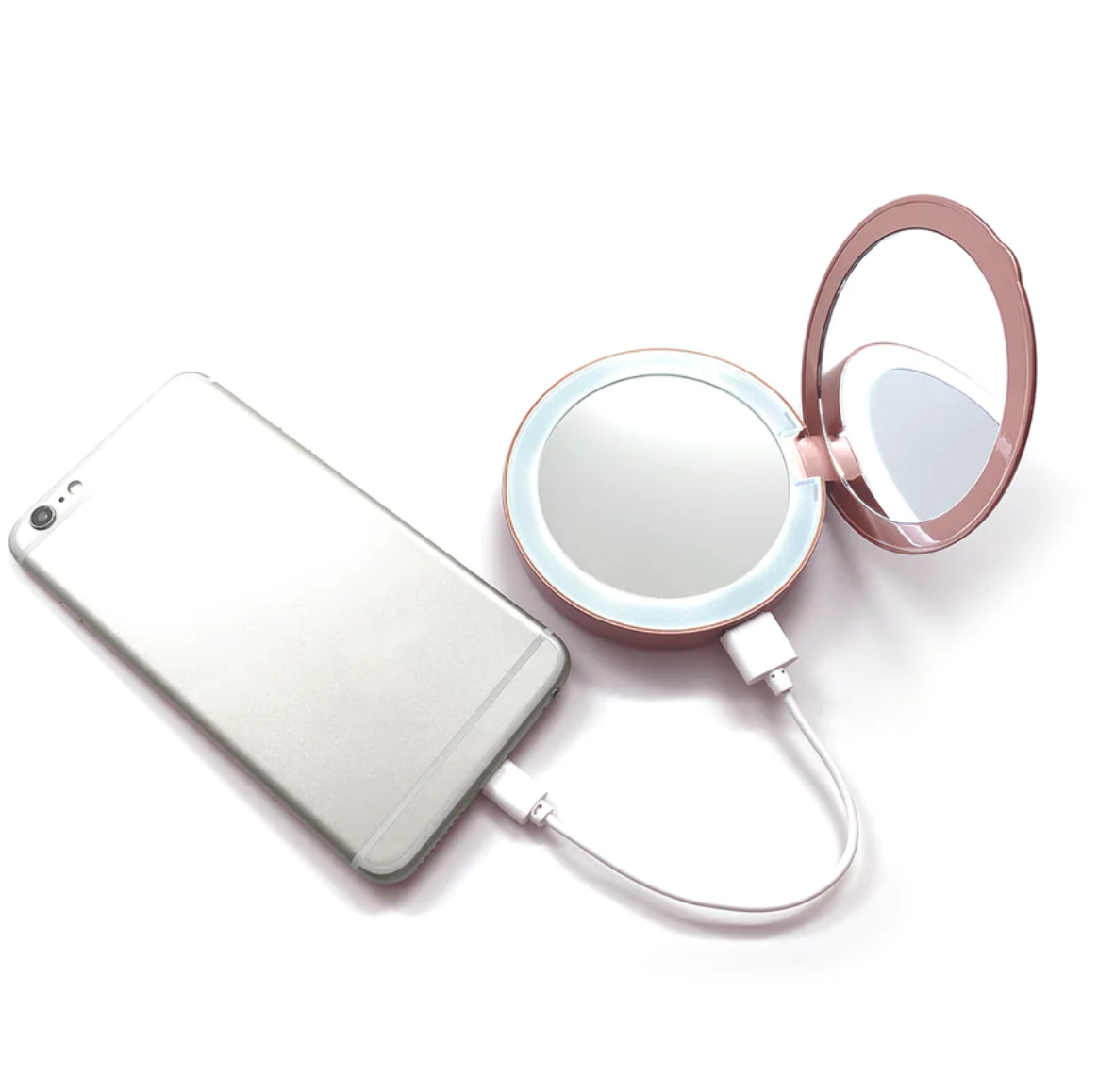 Glow Up: LED Mirror and Auxiliary Battery All-in-One for iPhone-3 COLORS