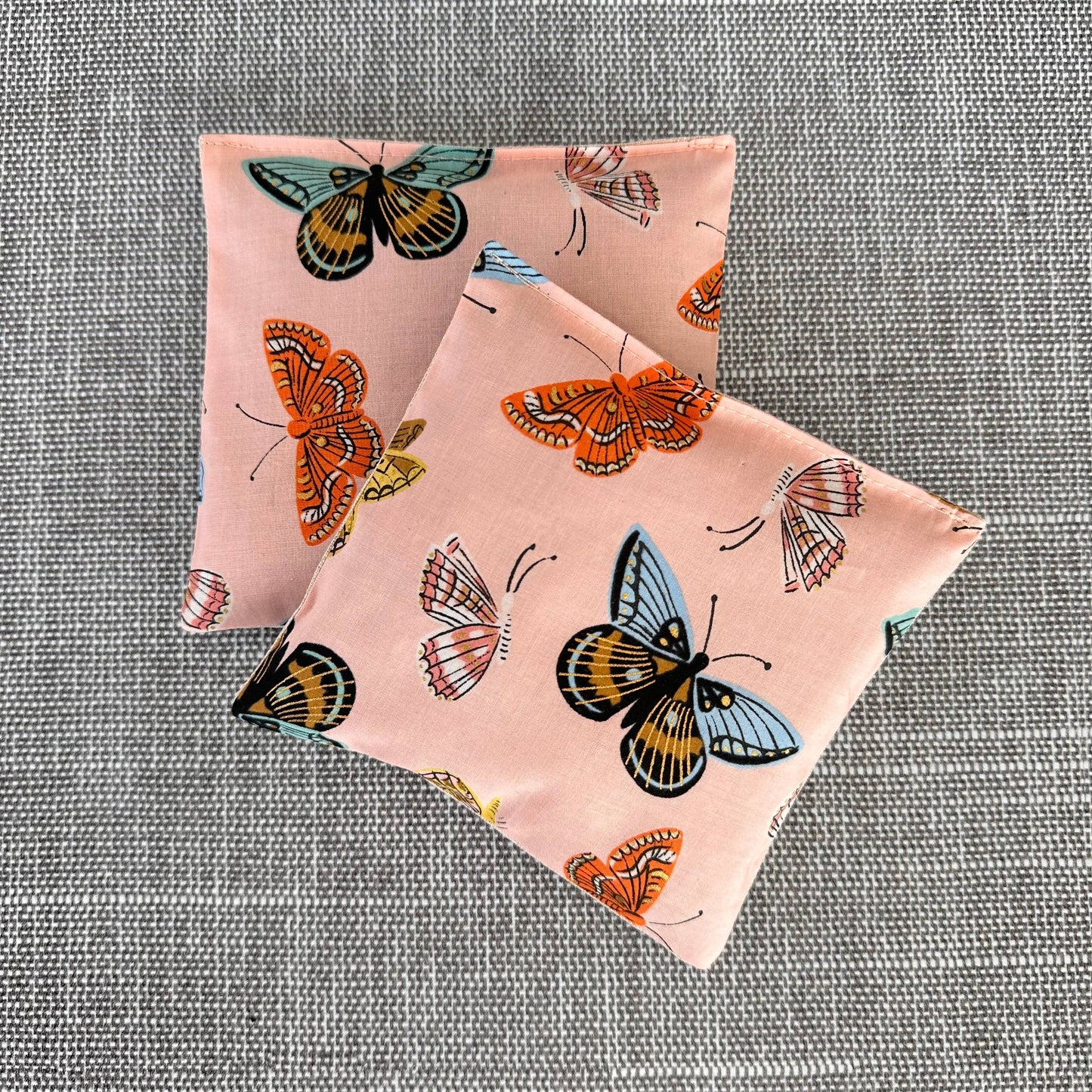 Cotton Lavender Sachet Bundle in Gilded Butterflies Pink
