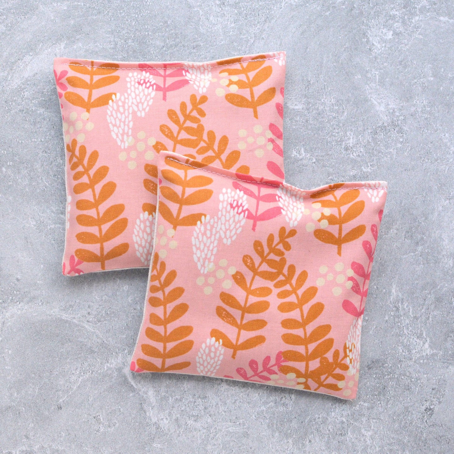 Fern Print Lavender Sachet Bundle in Bashful Pink