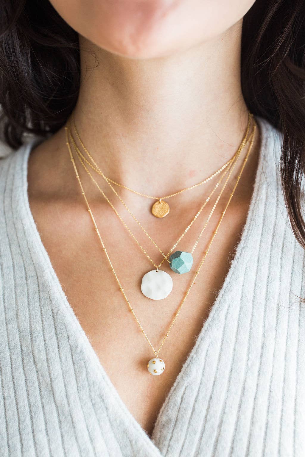 Sun and Moon Necklace - Mini