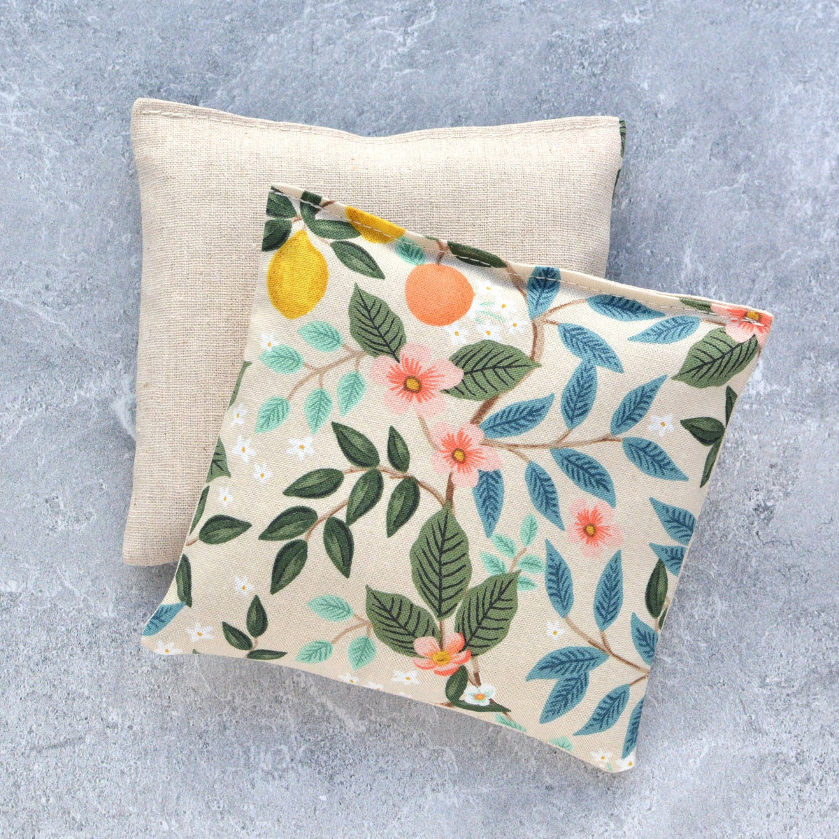 Botanical Print Lavender Sachet Bundle in Citrus Grove