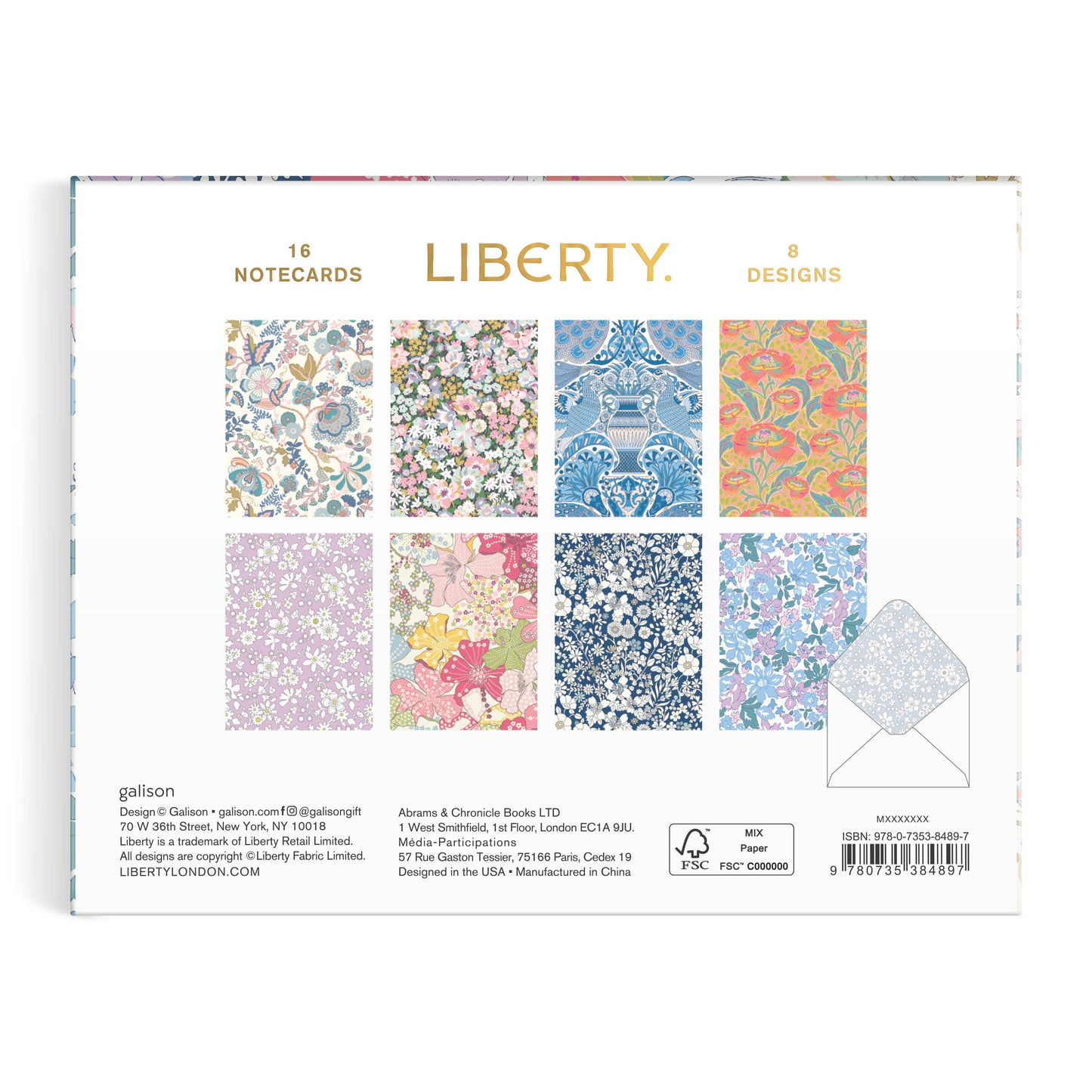 Liberty Floral Notecard Set Volume 2