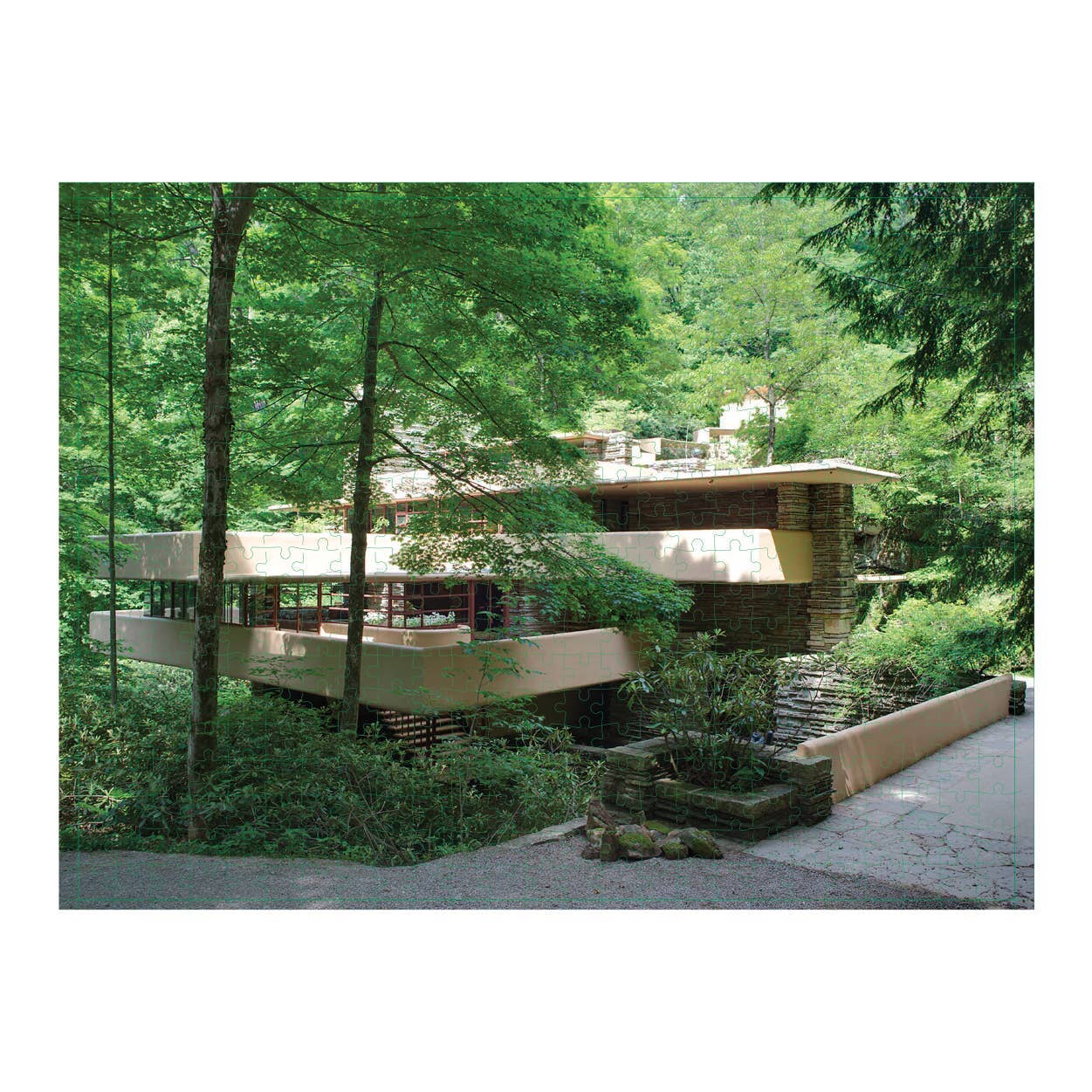 Frank Lloyd Wright Fallingwater 2-Sided 500 Piece Puzzle