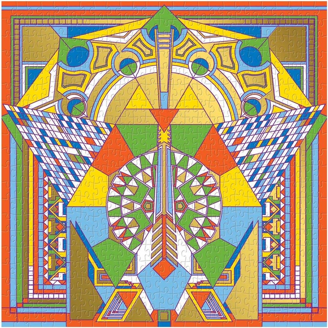 Frank Lloyd Wright Imperial Hotel Peacock Rug 500 Piece Foil Puz,