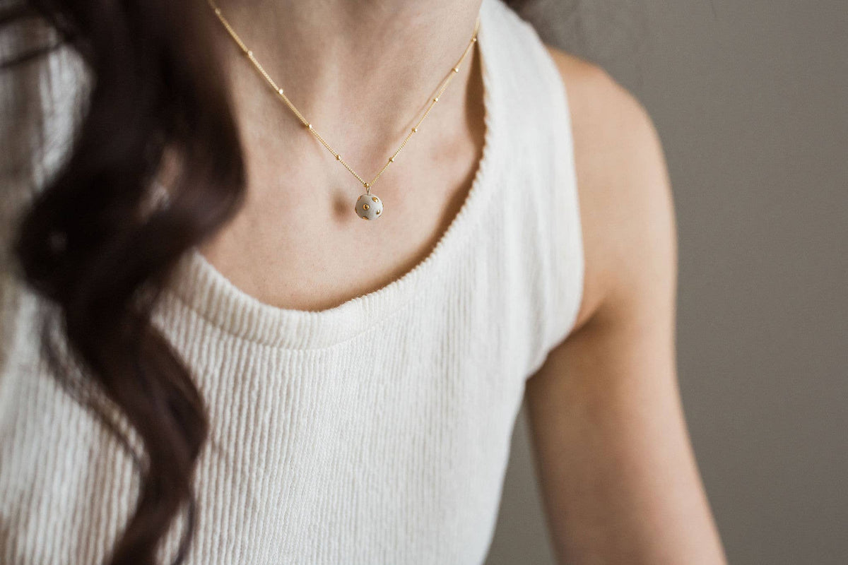 Polka Dot Pendant Necklace