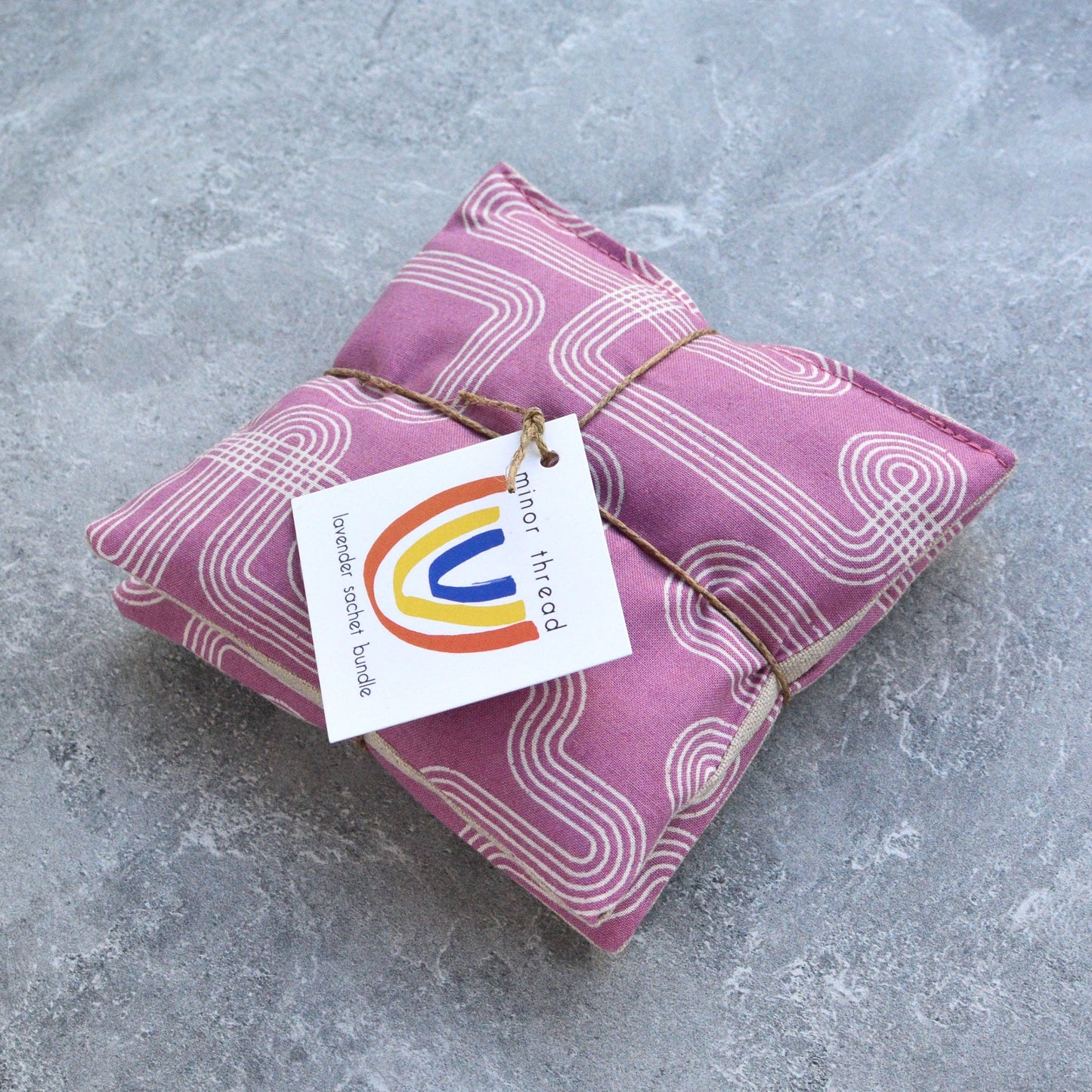 Lavender Sachet Bundle in Linear Curve