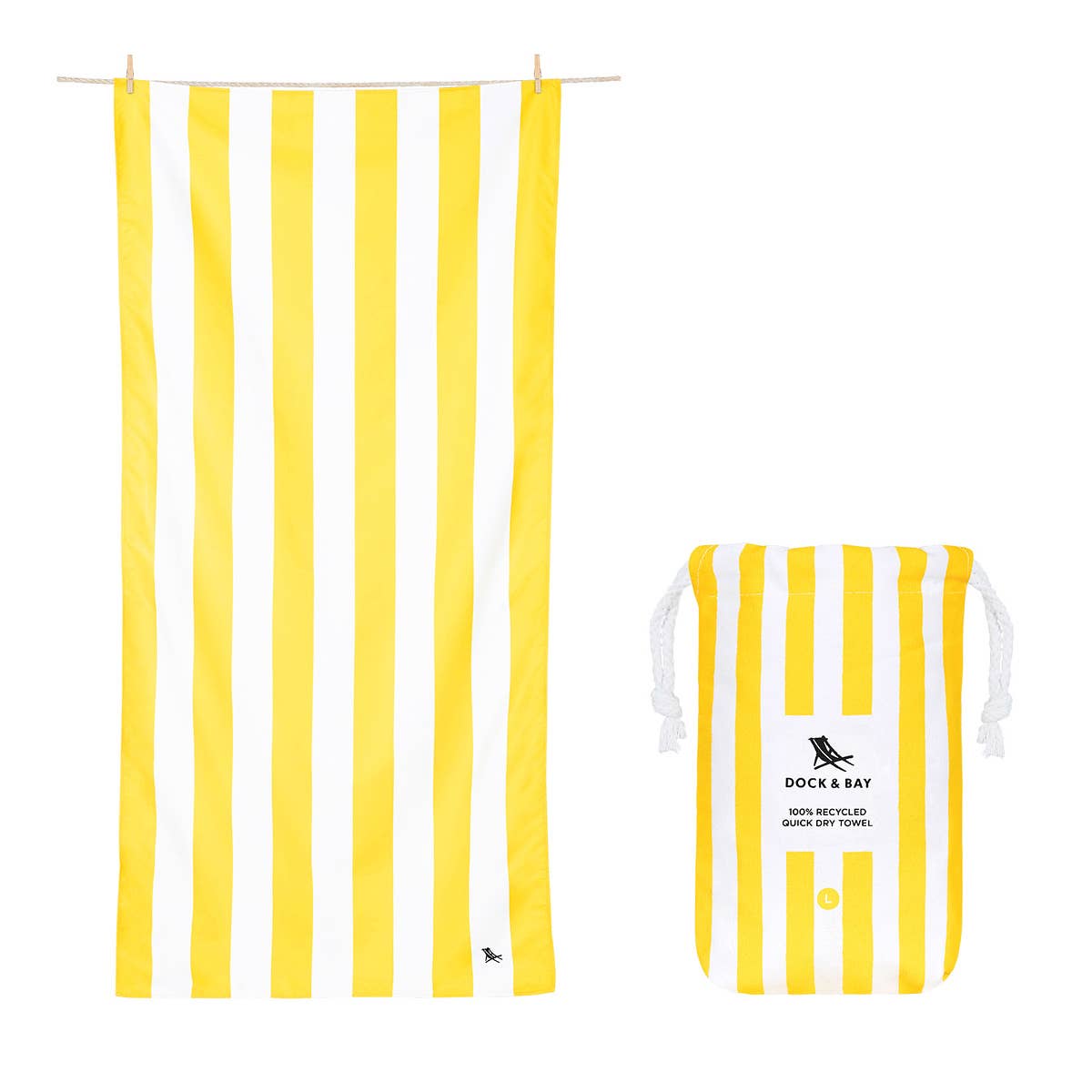 Quick Dry Towels by Dock & Bay - Bocray Yellow