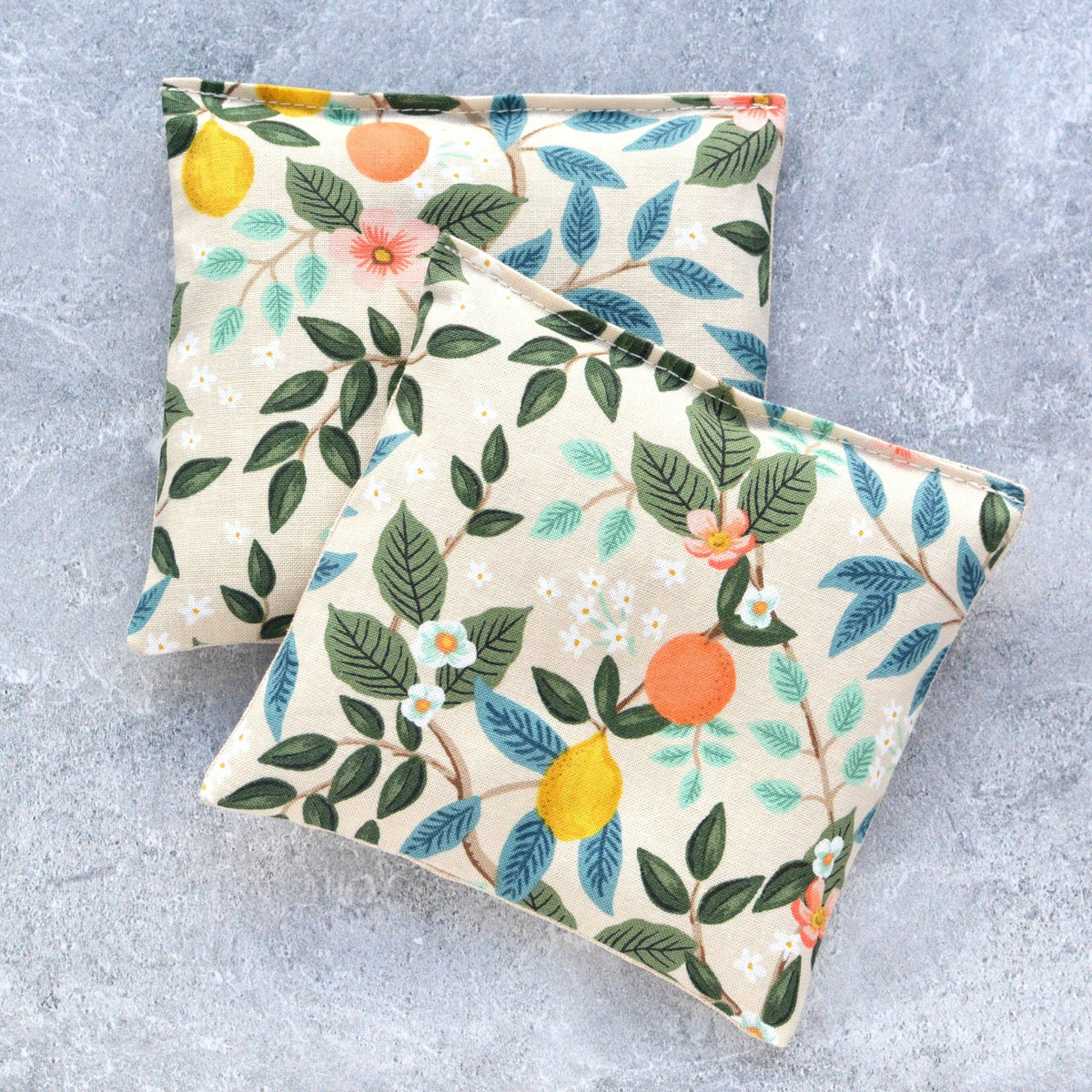Botanical Print Lavender Sachet Bundle in Citrus Grove