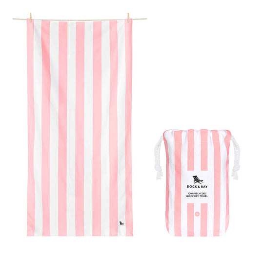 Quick Dry Towels by Dock & Bay - Malibu Pink
