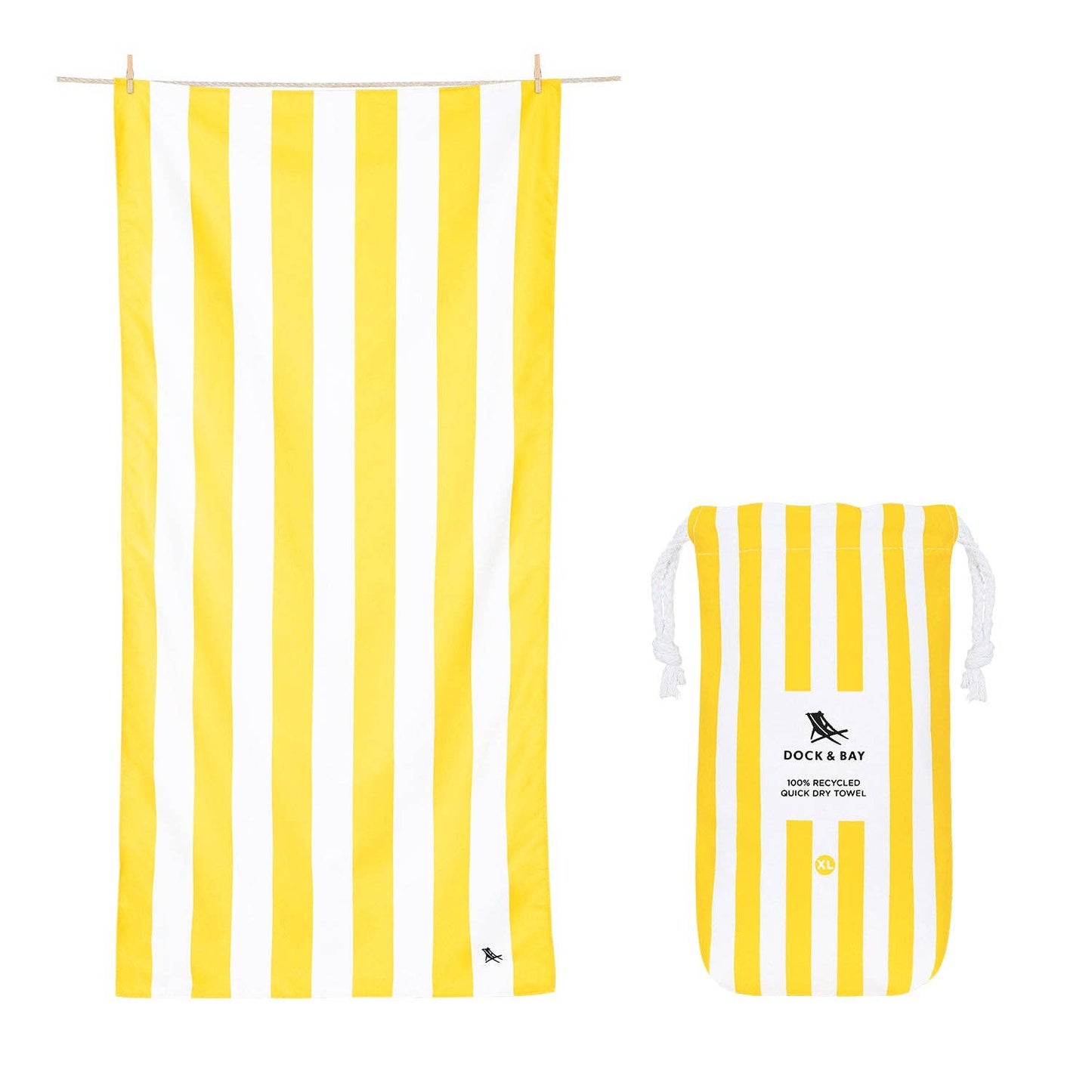 Quick Dry Towels by Dock & Bay - Bocray Yellow