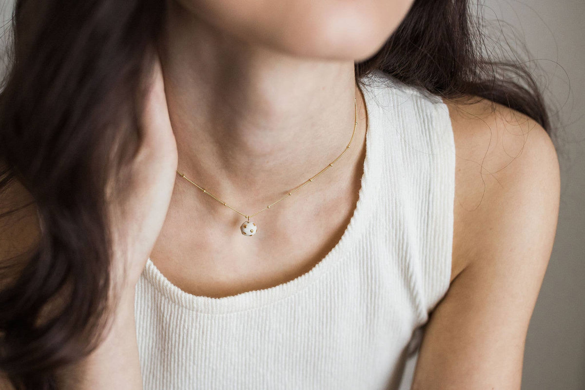 Polka Dot Pendant Necklace
