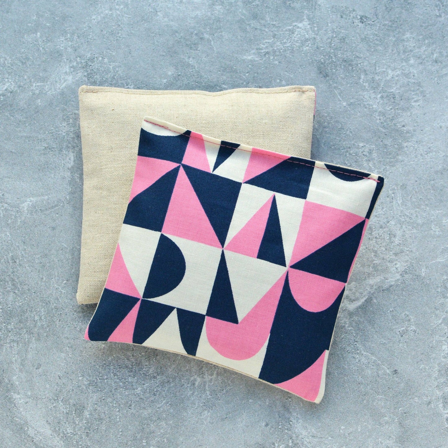 Navy and Fuchsia Lavender Sachet Bundle in Building Blocks