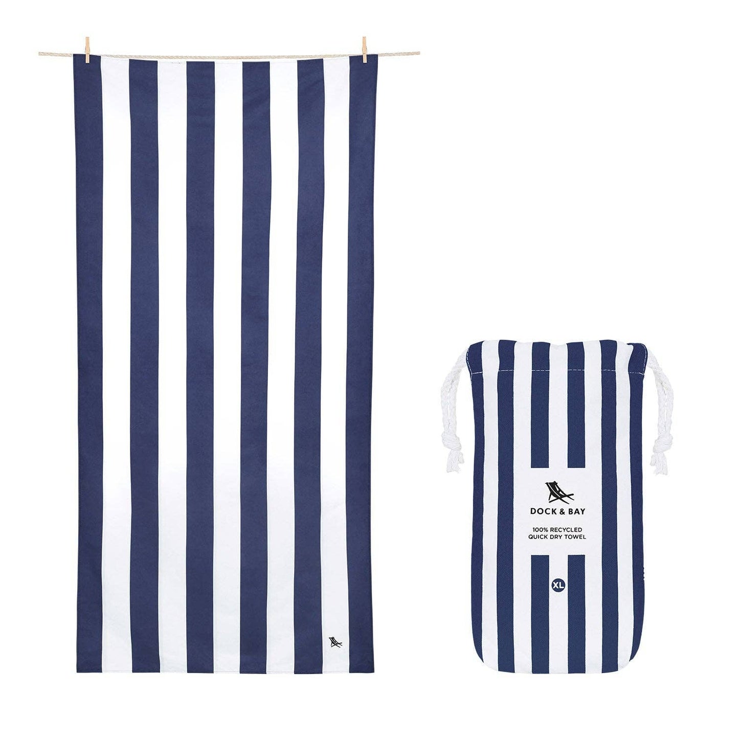 Quick Dry Towels by Dock & Bay - Whitsunday Blue