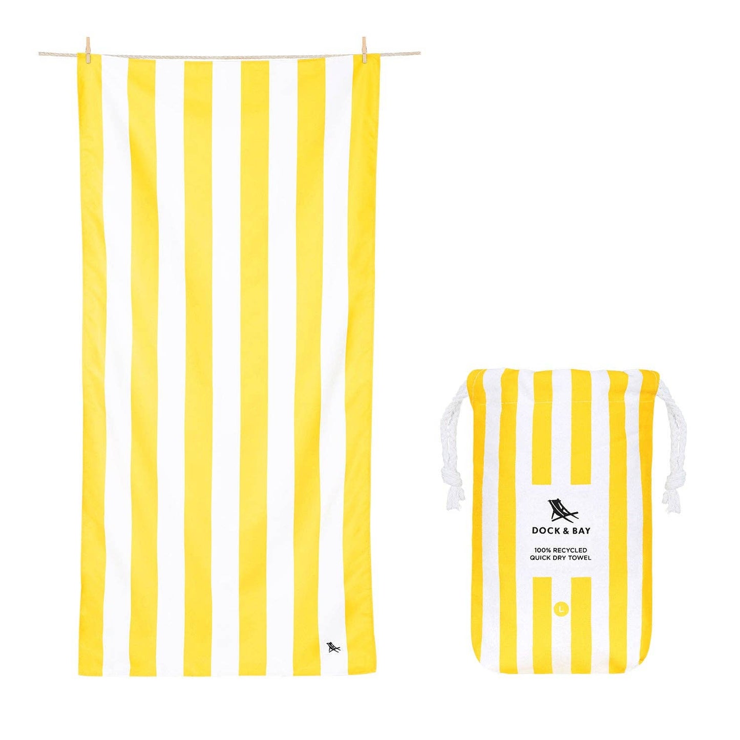 Quick Dry Towels by Dock & Bay - Bocray Yellow