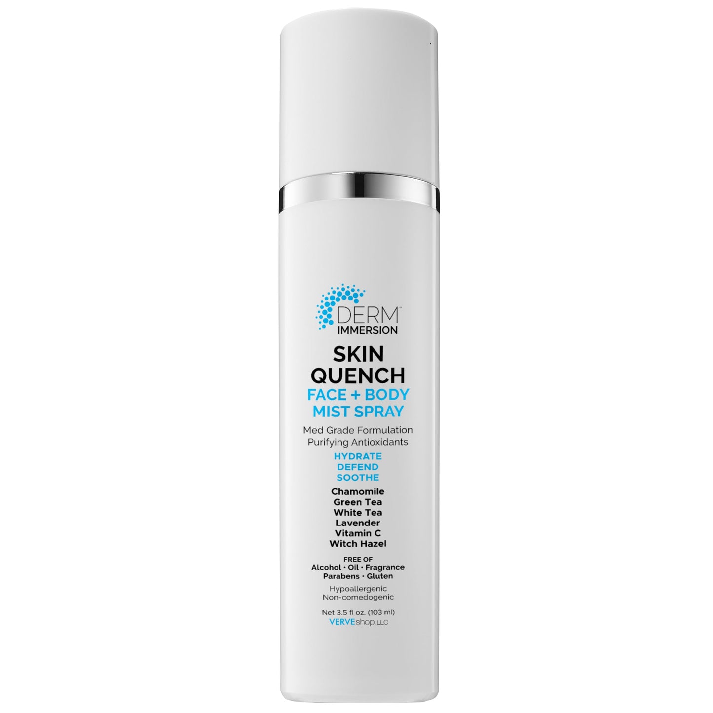 DERMIMMERSION Skin Quench Face + Body Mist Spray